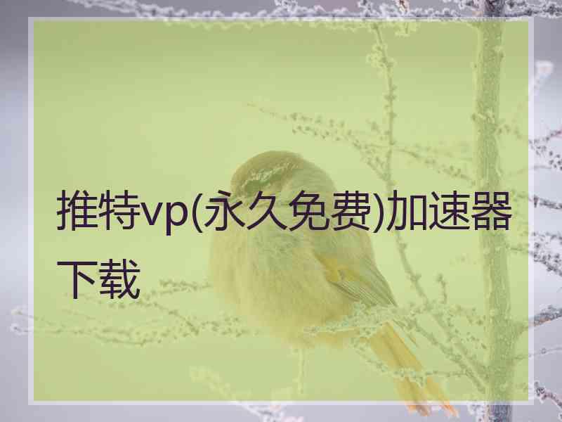 推特vp(永久免费)加速器下载