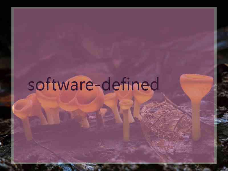  software-defined