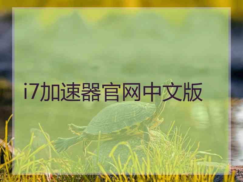 i7加速器官网中文版